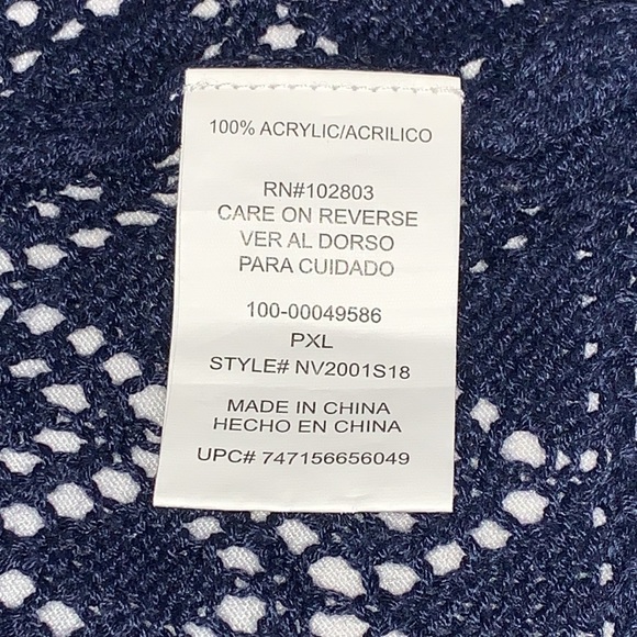 Navy Petite open cardigan - Picture 7 of 7